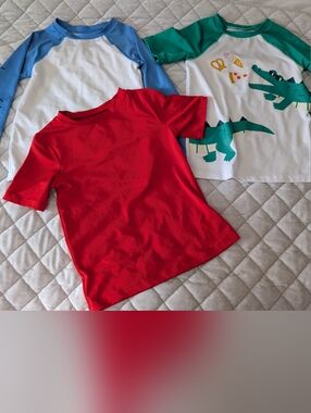 Cat & Jack Swim Rashguard Set Of 3x, Size 4T